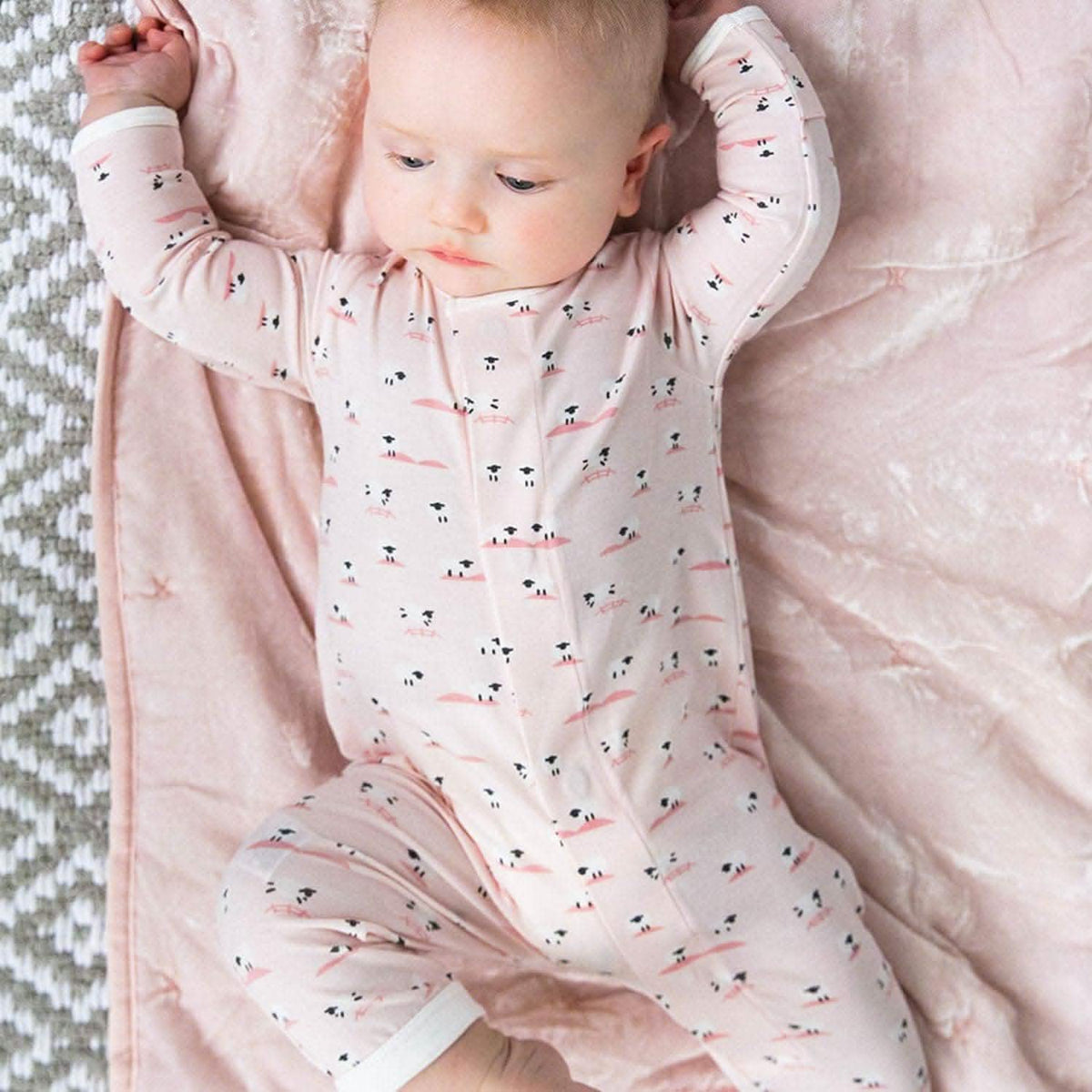 Magnetic Me Modal Coverall BAA BAA BABY PINK