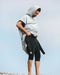 Sand Cloud M Border Classic Stripe Poncho GREY