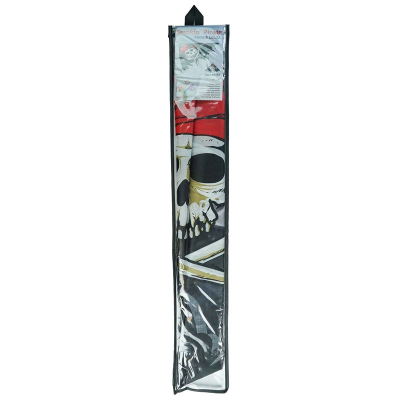 In The Breeze Smokin' Pirate Kite BLACK