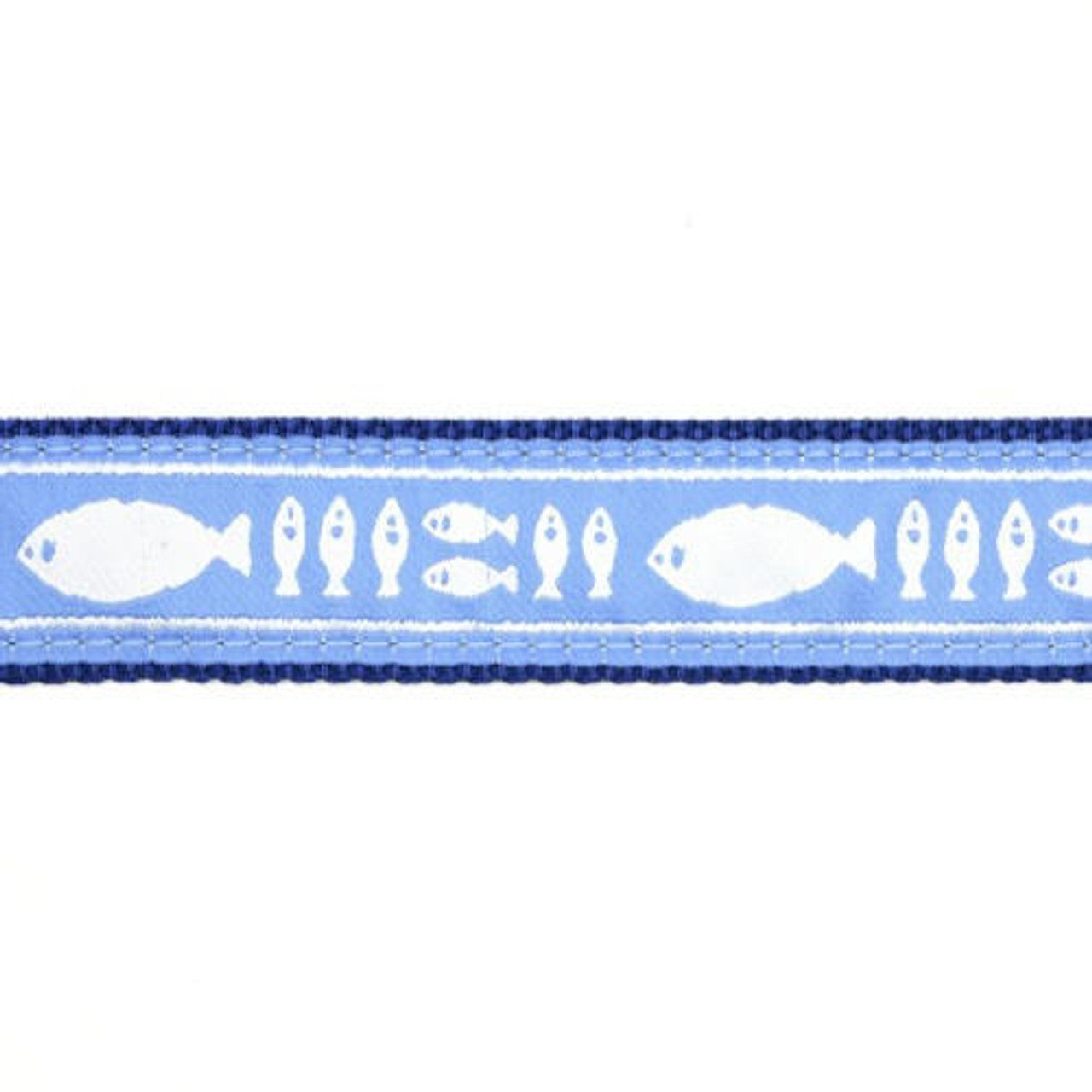 Preston Dog Collar Batik Fish BLUE/WHITE