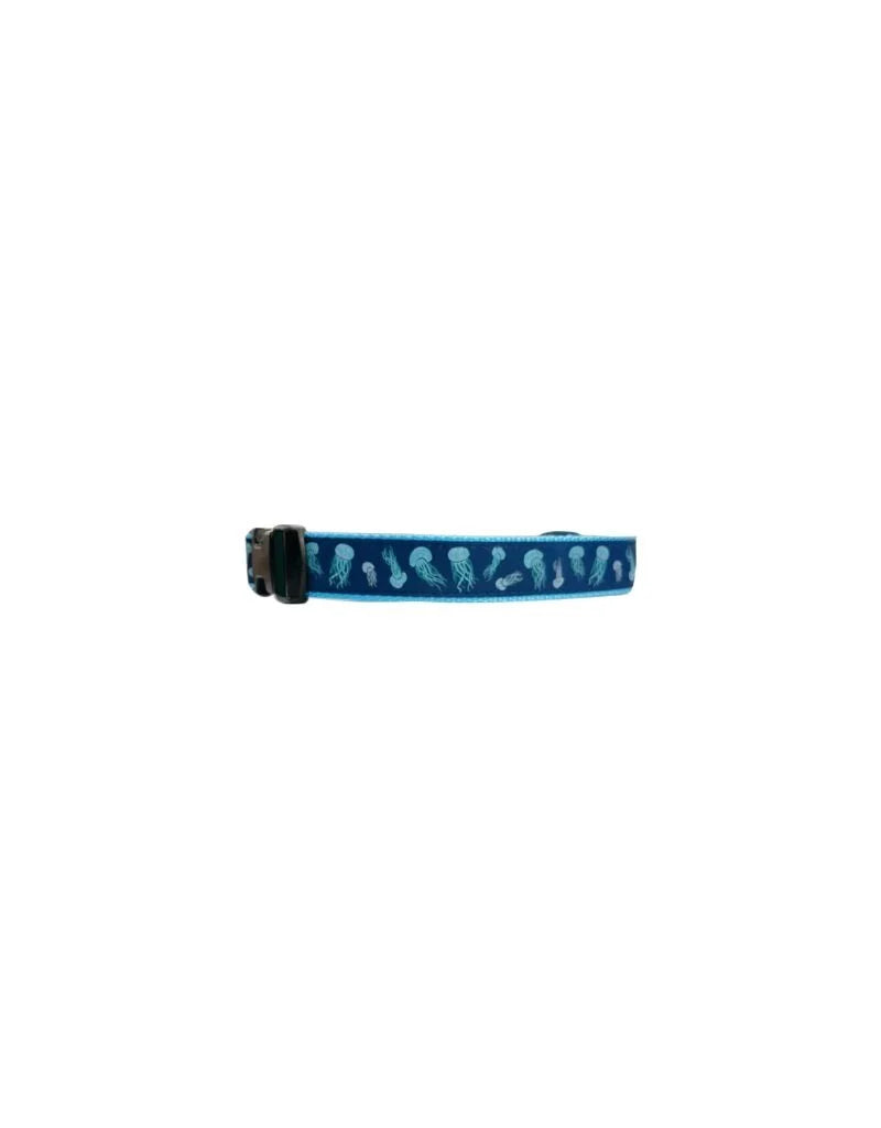 Preston Dog Collar Jellyfish NAVY/AQUA