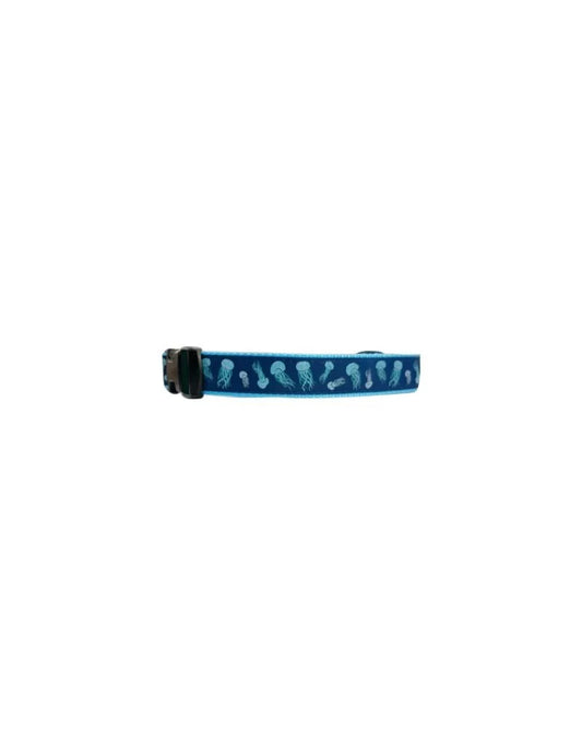 Preston Dog Collar Jellyfish NAVY/AQUA