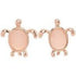 Pura Vida Sea Turtle Stud Earrings ROSE GOLD