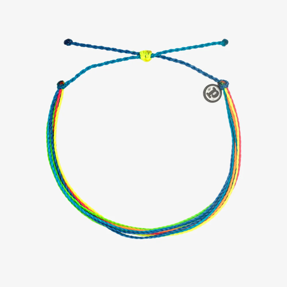 Pura Vida Original Anklet NEON SHORELINE