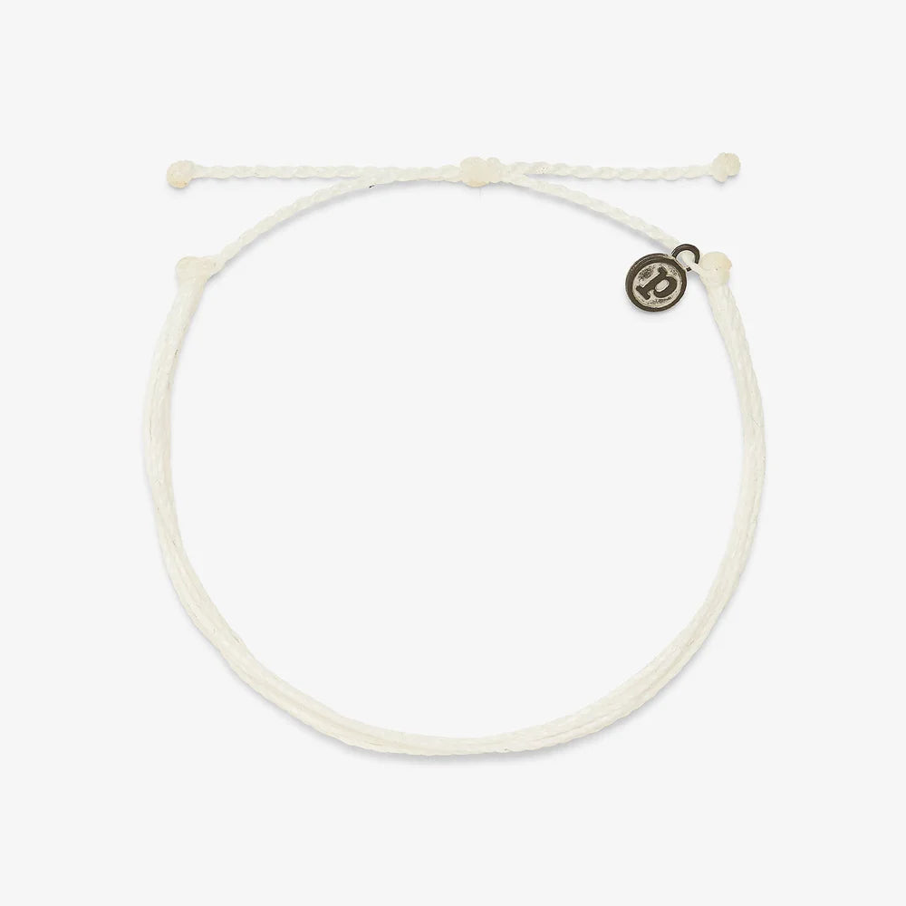 Pura Vida Original Anklet WHITE