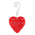 Demdaco Glass Ornament DECORATIVE HEART