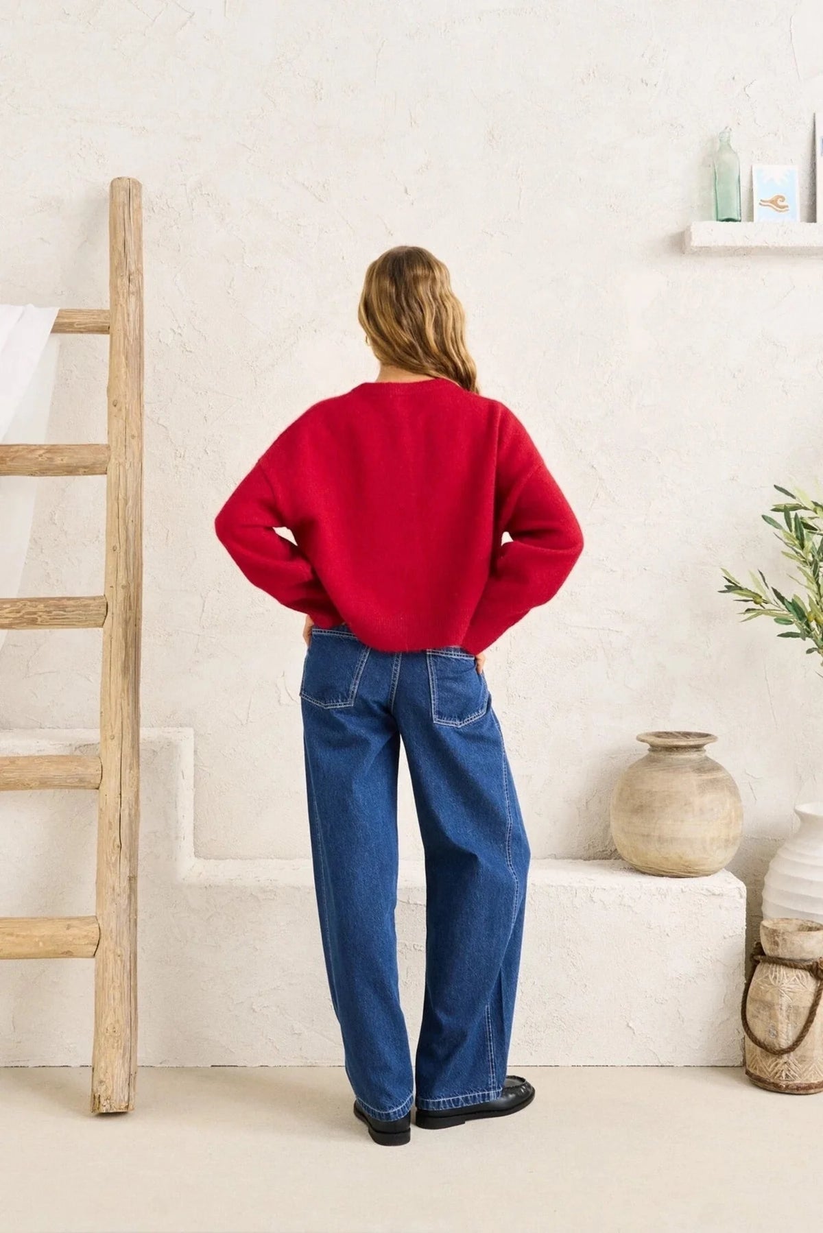 Rhythm W Estelle Fluffy Cardigan CHILLI