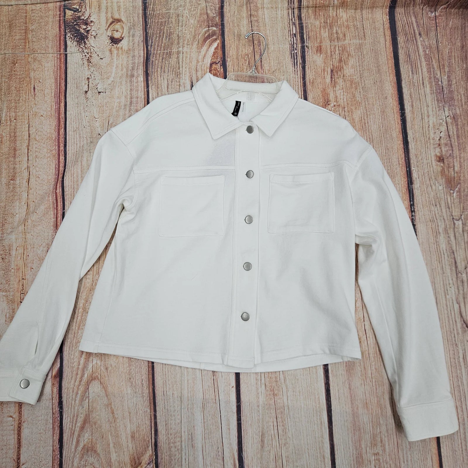 North River W Pigment French Terry Jacket WHITE