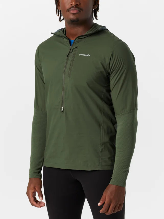 Patagonia M Airshed Pro Pullover PINE NEEDLE GREEN