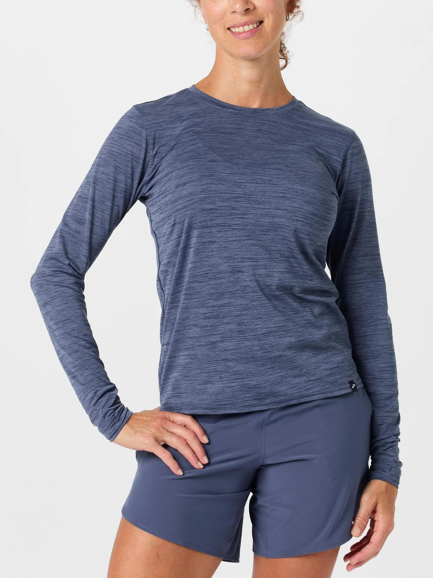 Brooks W Luxe LS HEATHER NIGHTSHADOW