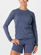 Brooks W Luxe LS HEATHER NIGHTSHADOW