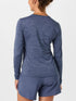 Brooks W Luxe LS HEATHER NIGHTSHADOW