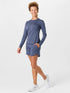 Brooks W Luxe LS HEATHER NIGHTSHADOW