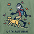 Life is M SS Crusher Tee Jake & Rocket Up 'n Autumn GRANITE GREEN