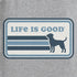 Life is Good M SS Crusher Black Lab Stripes GRAY