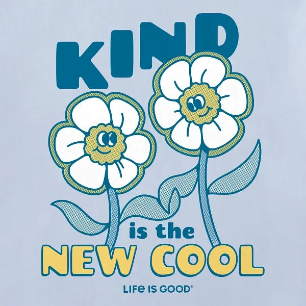 Life Is Good Kids SS Crusher Kind Is New Cool GLACIER BLUE