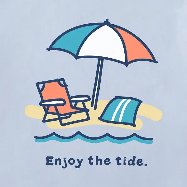 Life is Good Baby Bodysuit Enjoy the Tide GLACIER BLUE