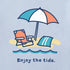 Life is Good Baby Bodysuit Enjoy the Tide GLACIER BLUE