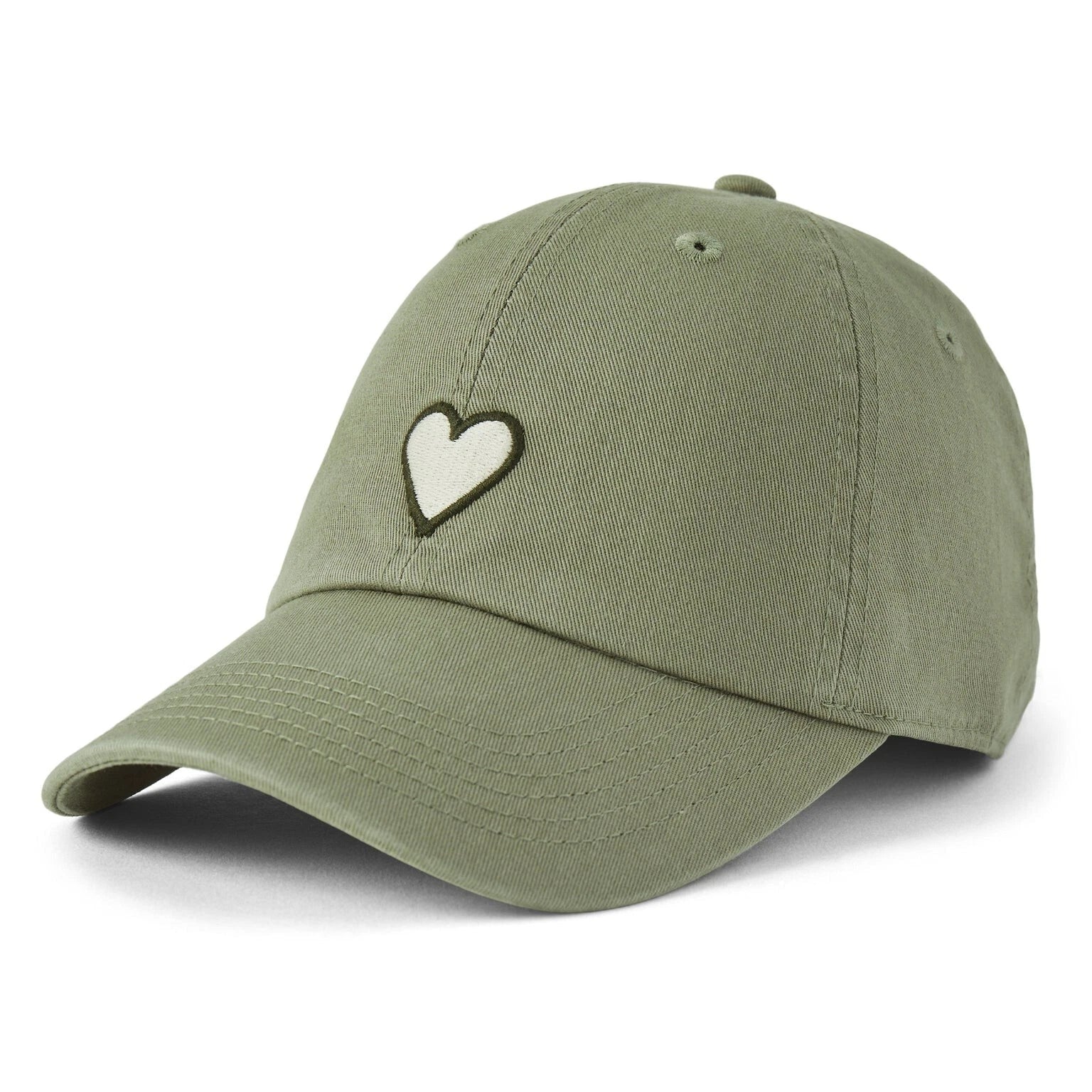 Life is Good Chill Cap Heart MOSS GREEN