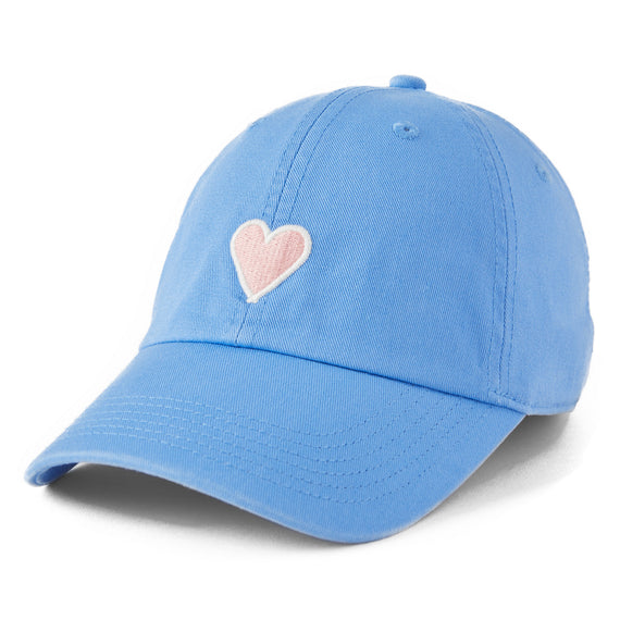 Life is Good Chill Cap Heart CORNFLOWER BLUE