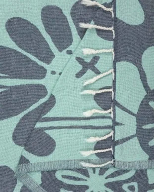 Sand Cloud Calico Beach Towel REG FLORIDA TEAL