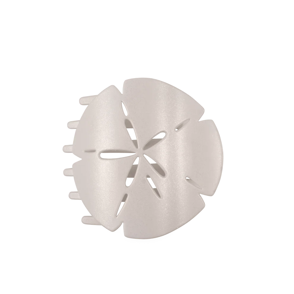 Teleties Large Flat Clip SAND DOLLAR