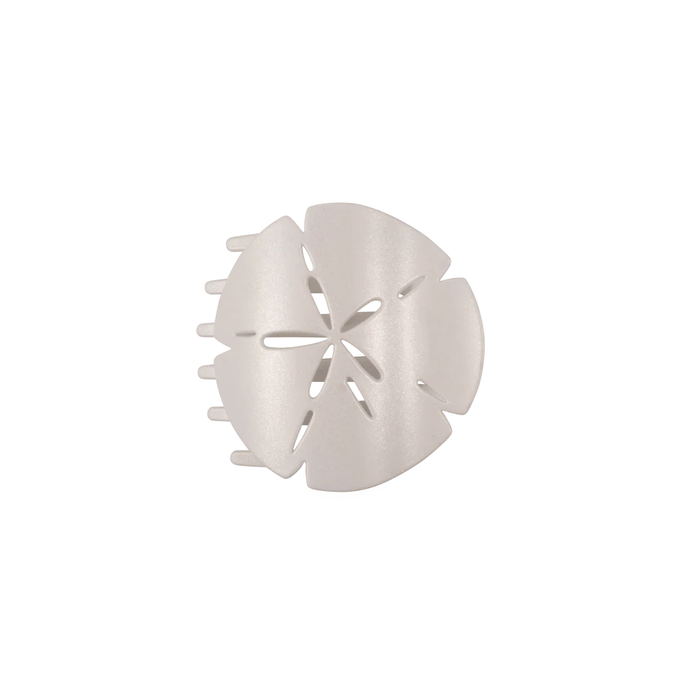 Teleties Medium Flat Clip SAND DOLLAR