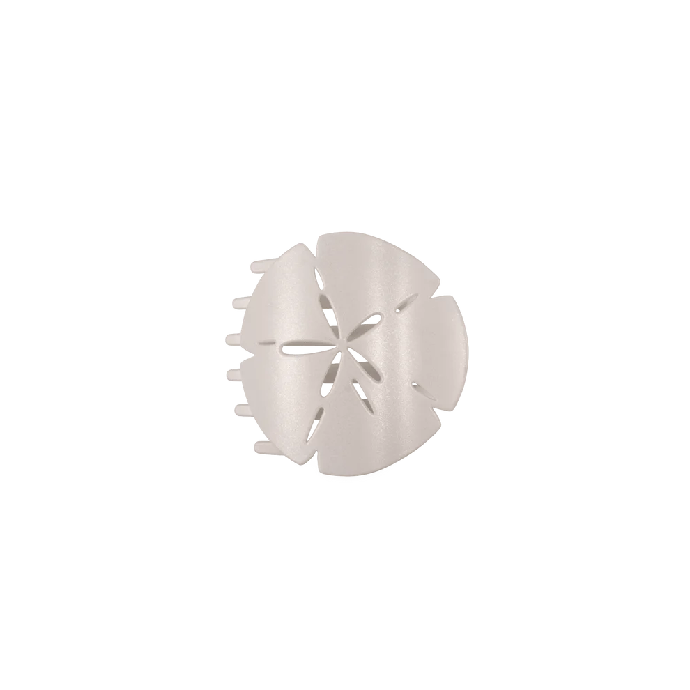 Teleties Small Flat Clip SAND DOLLAR