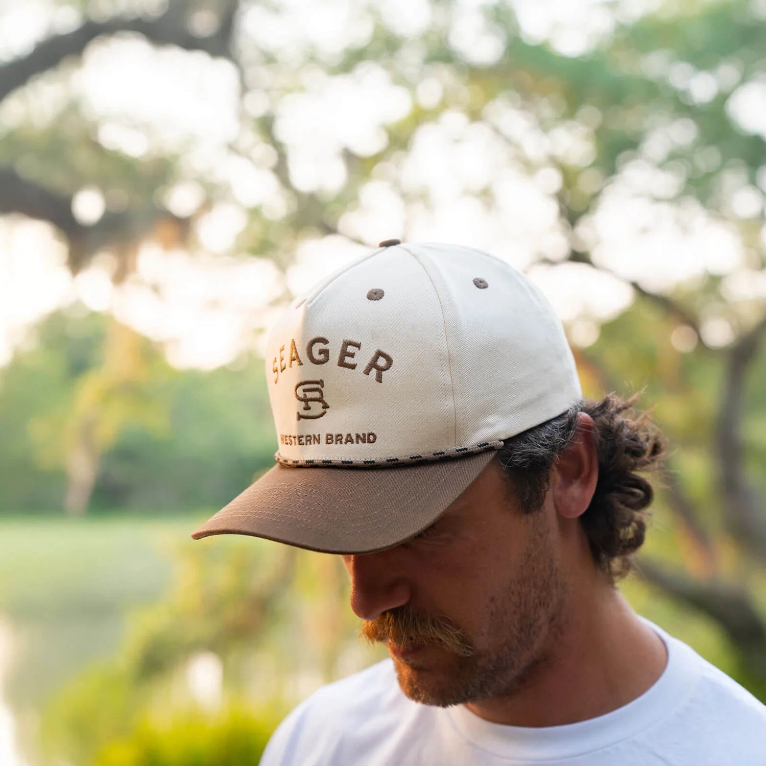 Seager Branded Snapback CREAM/BROWN