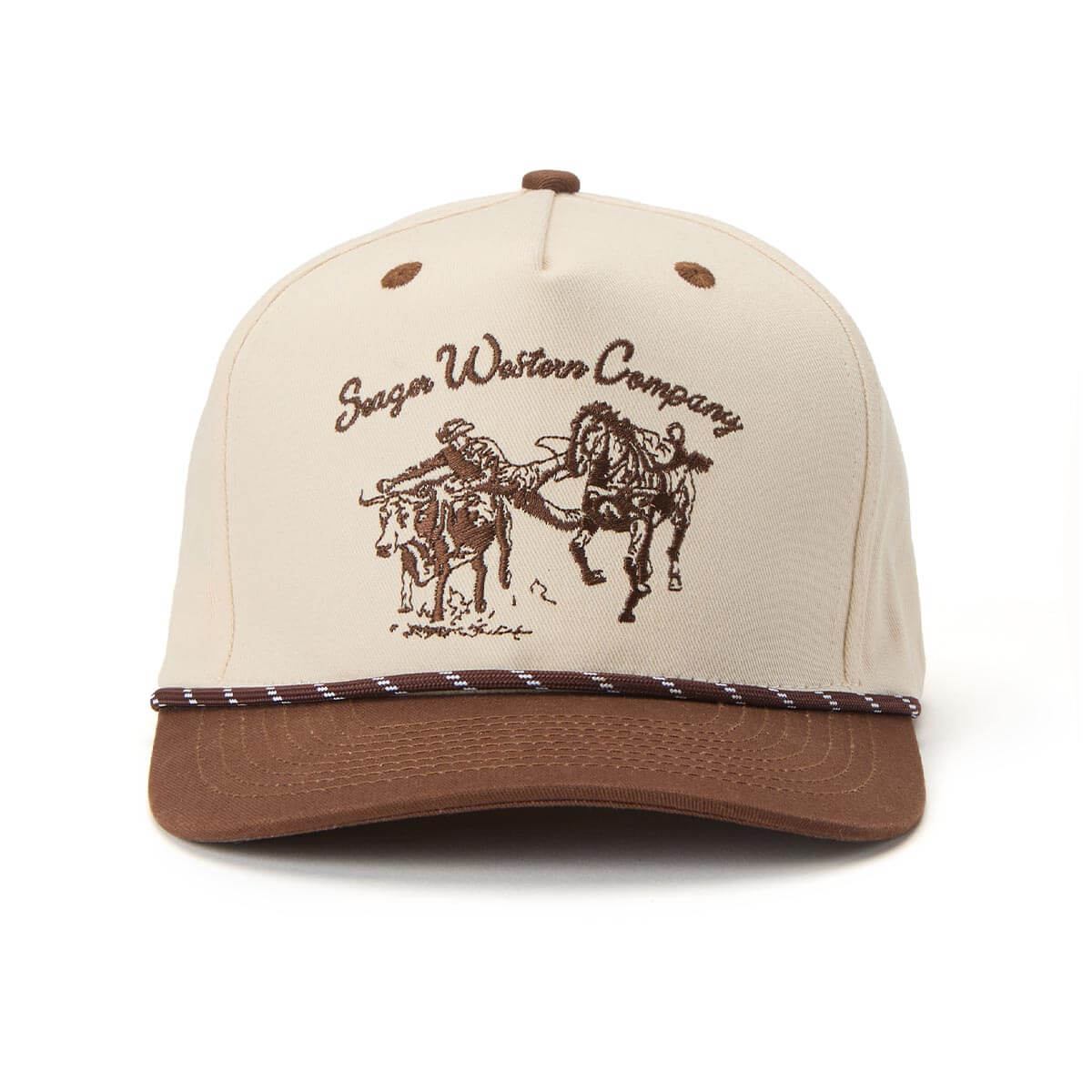 Seager Los Rios Canvas Snapback BROWN / CREAM