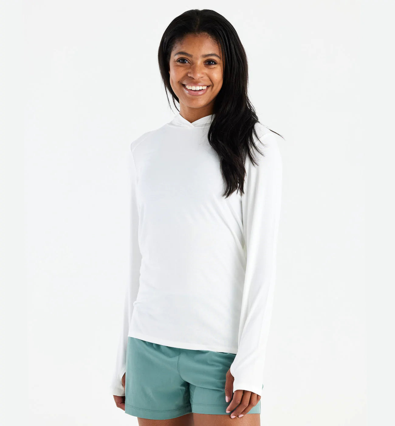 Free Fly W Bamboo Shade Hoodie II BRIGHT WHITE