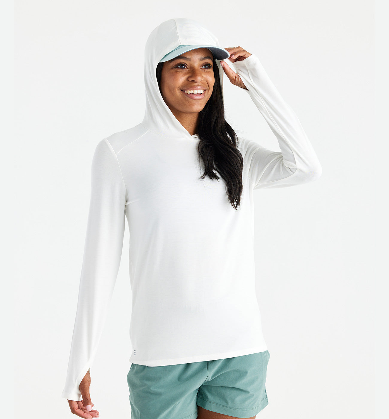 Free Fly W Bamboo Shade Hoodie II BRIGHT WHITE