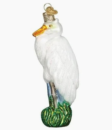 Old World Christmas Ornament GREAT EGRET
