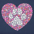 Life is Good W SS Crusher Lite Vee Dog Paw Heart DARKEST BLUE