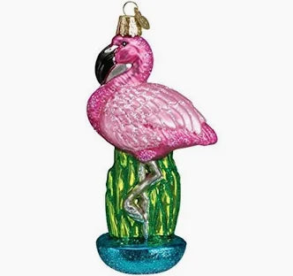 Old World Christmas Ornament FLAMINGO