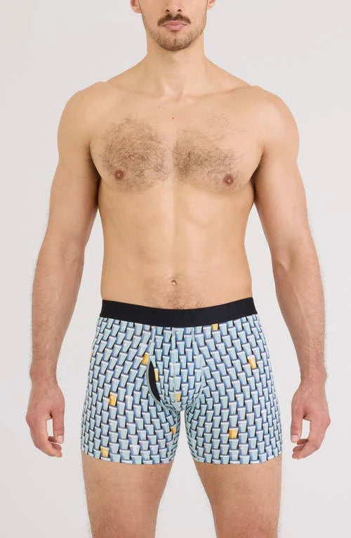 SAXX M Droptemp Cooling Cotton Boxer GRAB A BEER