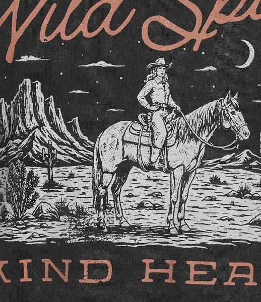 Flag & Anthem W SS Wild Spirit Tee CHARCOAL