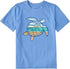 Life is Good Kids SS Crusher Micro Macro Sea Turtle CORNFLOWER BLUE