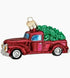 Old World Christmas Ornament OLD TRUCK WITH TREE