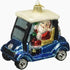 Old World Christmas Ornament GOLF CART SANTA