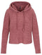 North River W Hawthorne Crop Hoodie WINTER ROSE