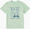 Life is Good M SS Crusher Golf More Worry Less SAGE GREEN