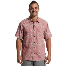 Royal Robbins M SS Camino Pucker REDWOOD YARROW