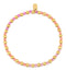 Pura Vida Ball Bead & Stone Stretch Bracelet GOLD