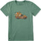 Life is Good W Crusher SS Pumpkin Patch Pickup Tee GRANITE GREEN