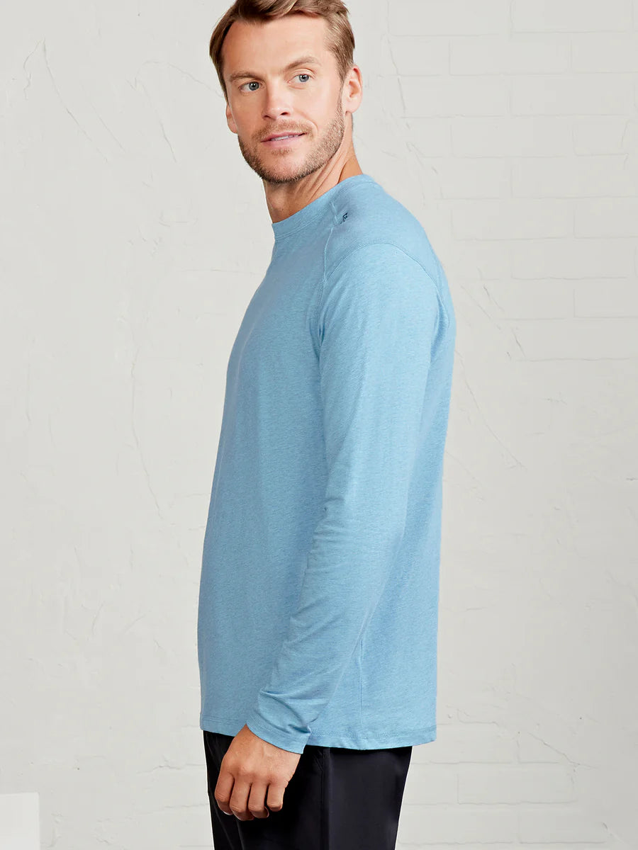 Tasc M LS Carrollton Tee GEYSER HEATHER