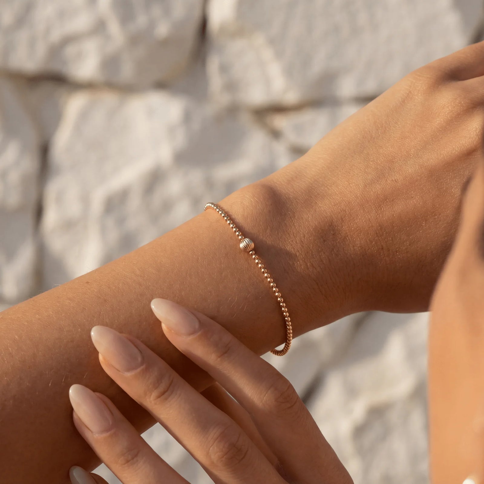Bara Boheme Signature Ally Beaded Gold Filled Bracelet