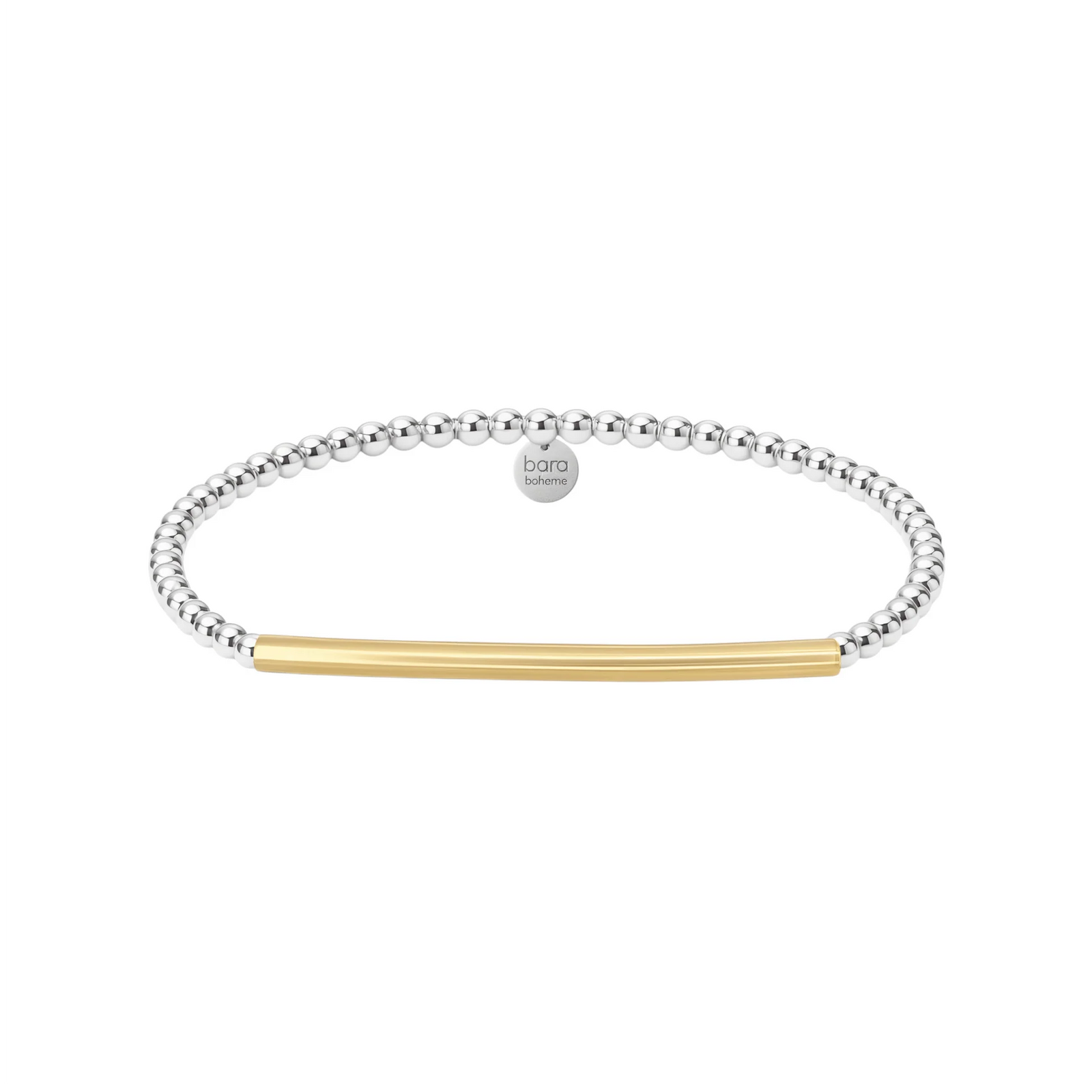 Bara Boheme Signature Jamie 2Tone Bead Sterling Silver Bracelet