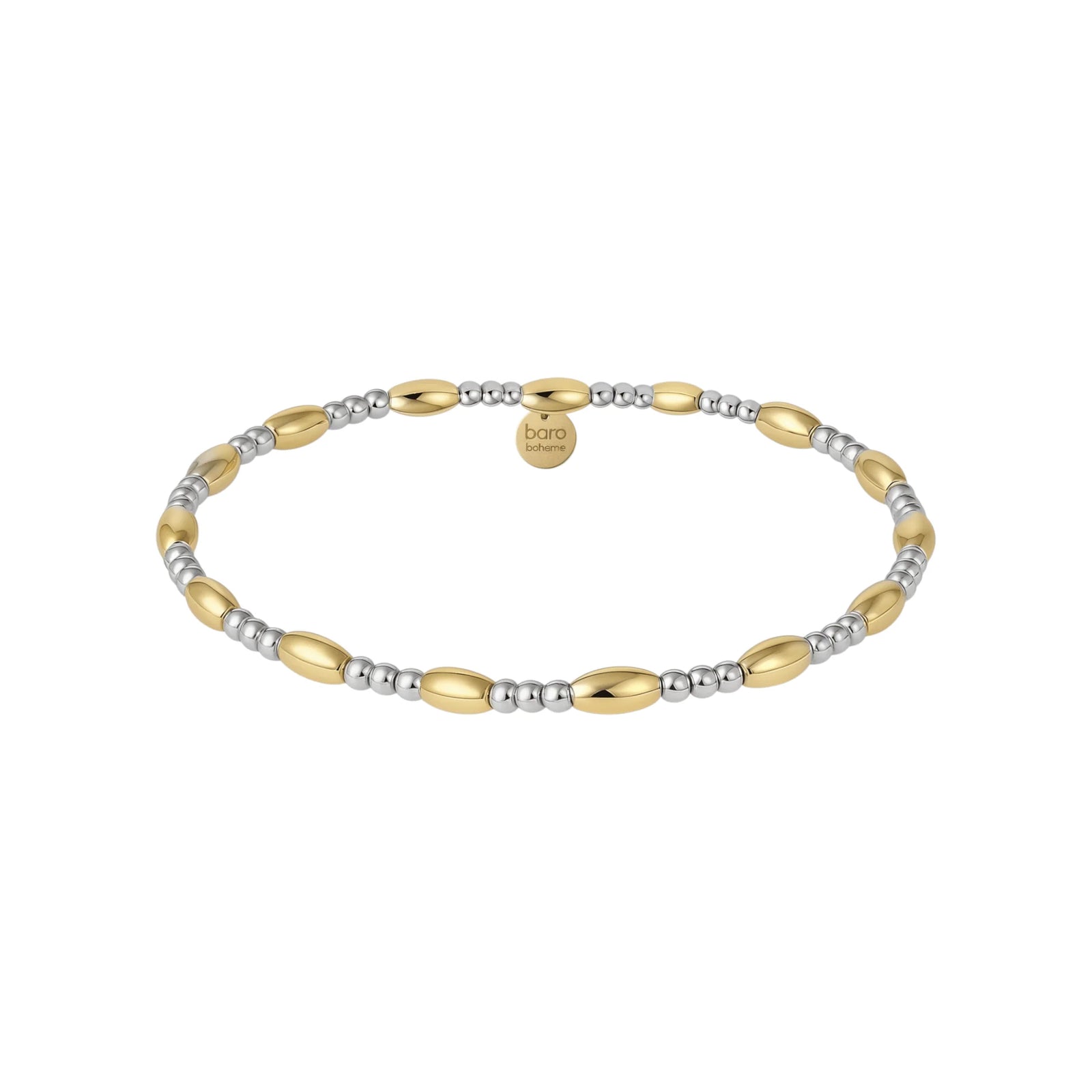 Bara Boheme Signature Myli 2Tone Beaded Bracelet Sterling Silver