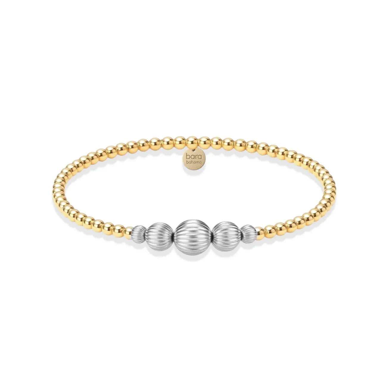 Bara Boheme Signature Victoria 2Tone Beaded Gold Filled Bracelet
